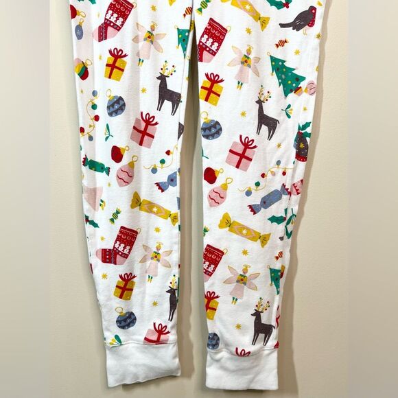 Mini Boden Button Front One Piece Christmas Holiday Pajamas 13 Y - Picture 5 of 9